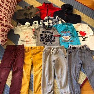 13 boys Fall/Winter items size 4/5 gently worn